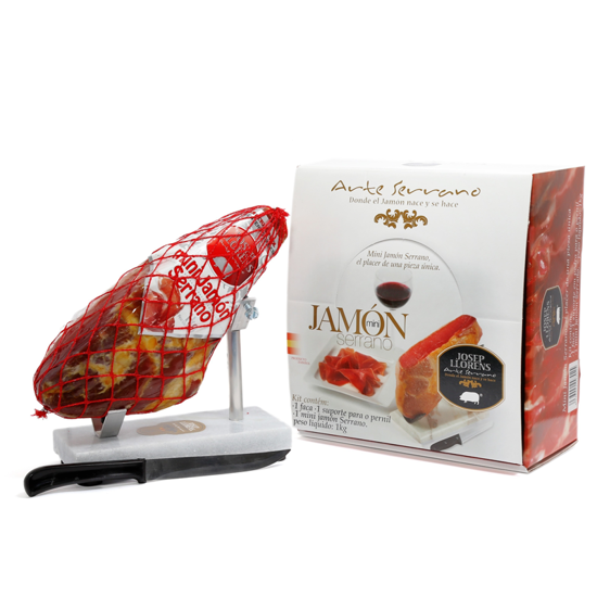 Imagen de JOSEP LLORENS JAMON SERRANO CON TABLA Y CUCHILLO