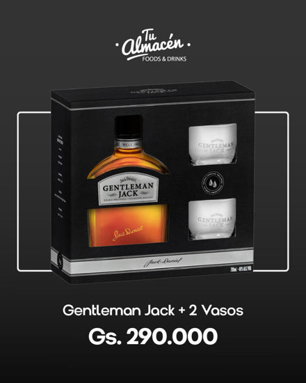 Imagen de GENTLEMAN JACK 750ML+2VASOS